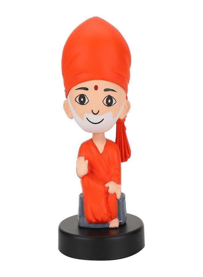 Negi Sai Baba Bobblehead Toy for Kids, Decoration Item for Home Car Dashboard and Office Table God Statue for Festivale Diwali Birthday Gift for Kids - Image 1